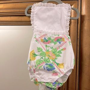 The Beaufort Bonnet Company Sally Sunsuit “Marietta Morning Glory” 2T